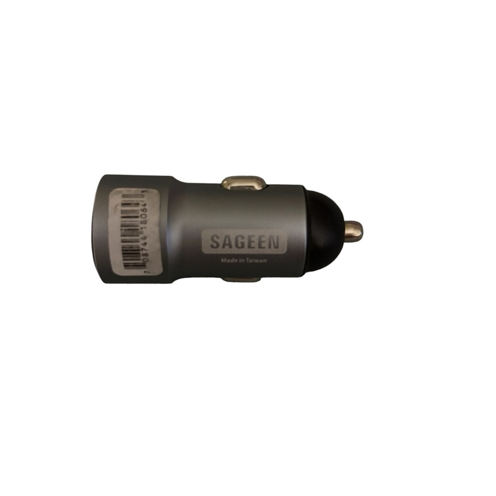 Gray Car Charger Adapter
